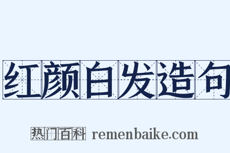 红颜白发造句是什么意思的图片
